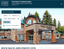 Tablet Screenshot of fourpointssurrey.com
